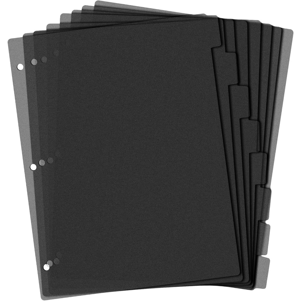 Tab Divider A4 - 8 Sekat Binder Plastik Hitam A4