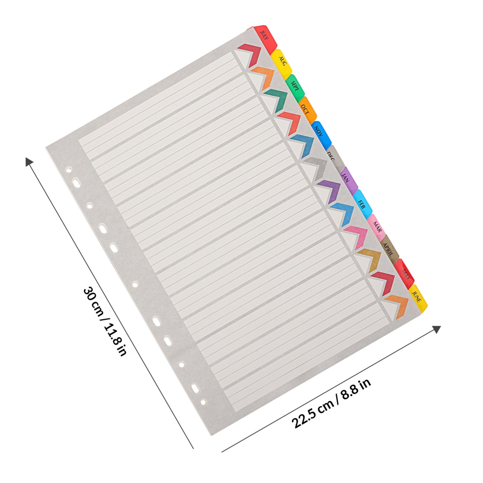 12 Lembar Pembatas Binder yang - Tab Divider A4 ulasan dan harga