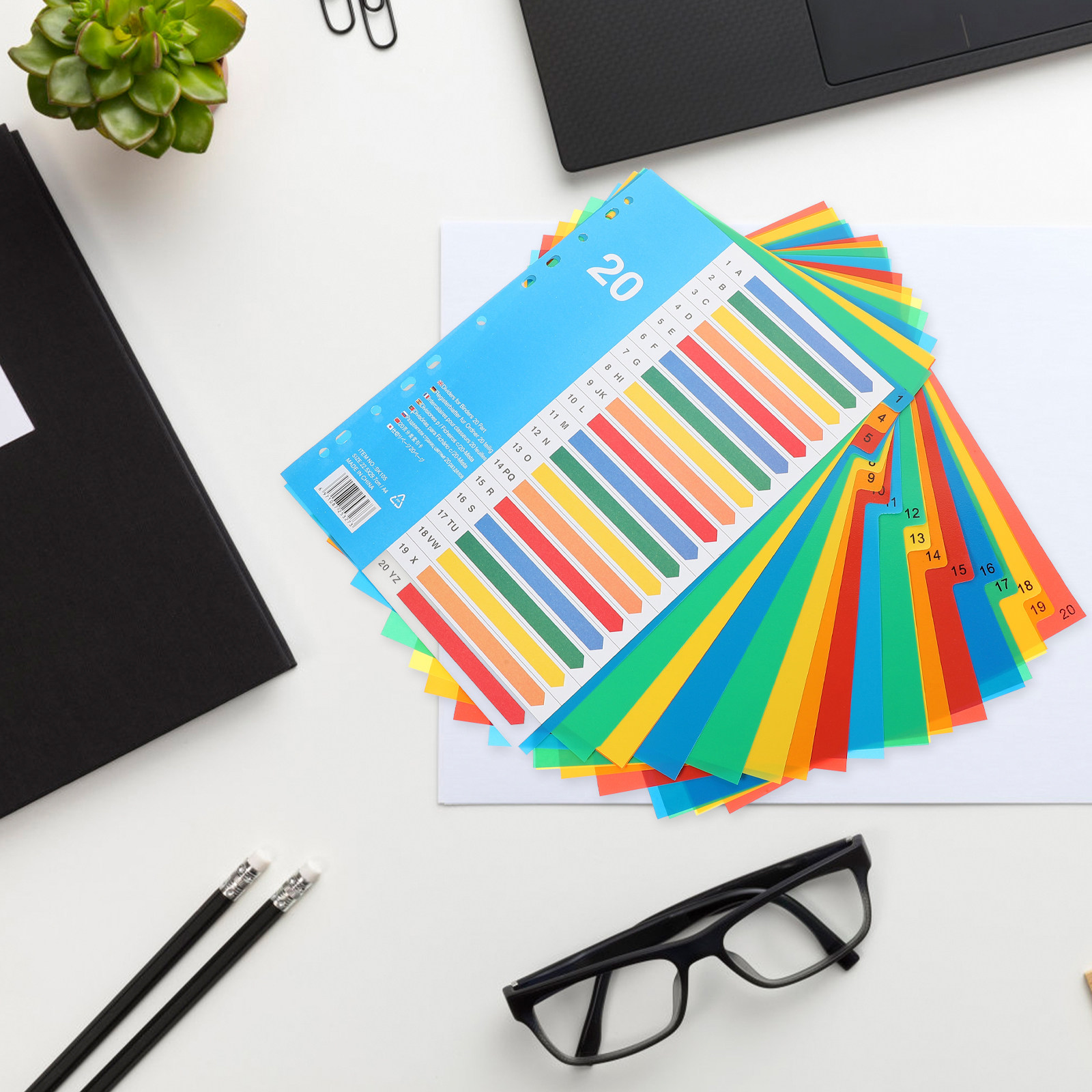 5 Buah Pembatas Binder Tab Pla - Tab Divider A4 ulasan dan harga