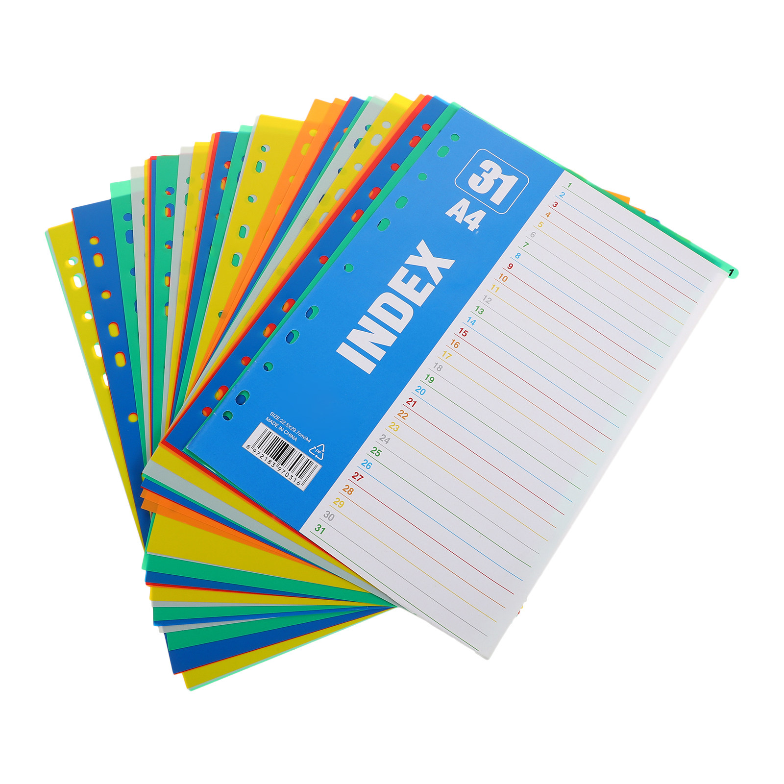 1Set Pembatas Indeks Plastik A - Tab Divider A4 ulasan dan harga