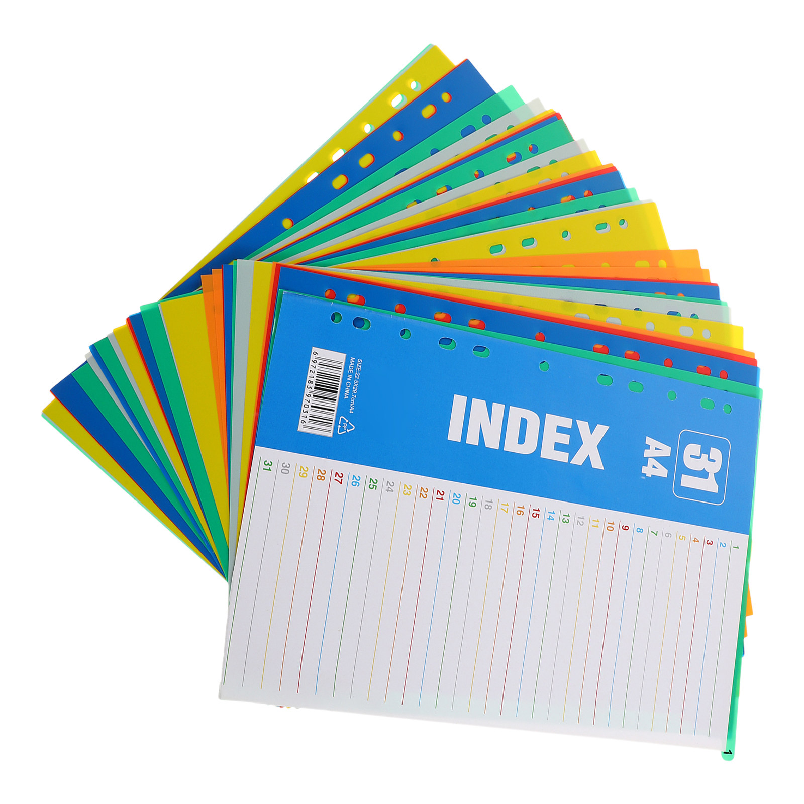 1Set Pembatas Indeks Plastik A - Tab Divider A4 ulasan dan harga