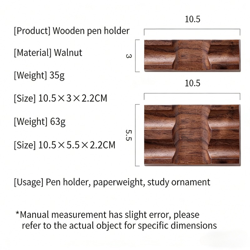 Tempat Pena Kayu Walnut untuk  - Pen Rest Single ulasan dan harga