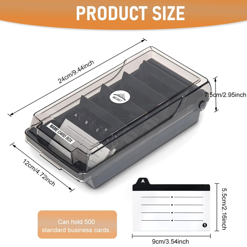 Kotak Kartu Nama Desktop, Kapa - Card Index Box ulasan dan harga